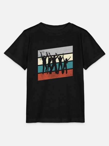 Tanzen Retro - Stanley/Stella Kinder T-Shirt MINI CREATOR  - Schwarz