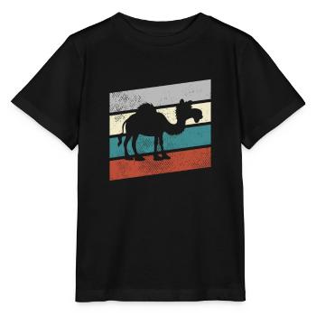 Dromedar Retro - Stanley/Stella Kinder T-Shirt MINI CREATOR  - Schwarz - Vorne - Mikhail (115cm)