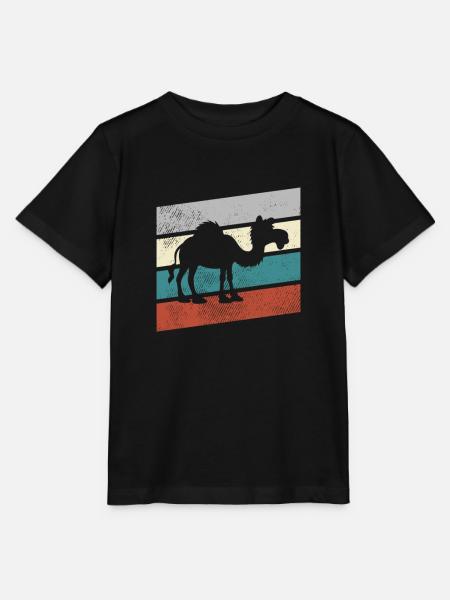 Dromedar Retro - Stanley/Stella Kinder T-Shirt MINI CREATOR - Schwarz