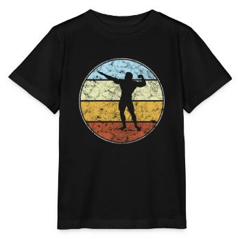 Body building Retro - Stanley/Stella MINI CREATOR Kids’ T-Shirt - black - Front - Mikhail (115cm)