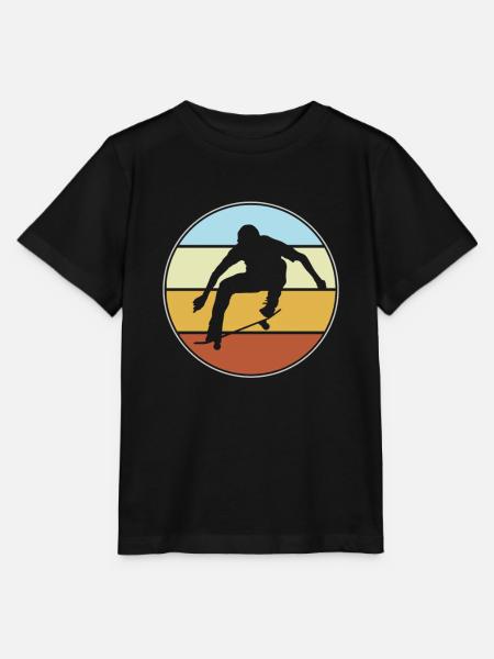 Skating Retro - Stanley/Stella Kinder T-Shirt MINI CREATOR - Schwarz