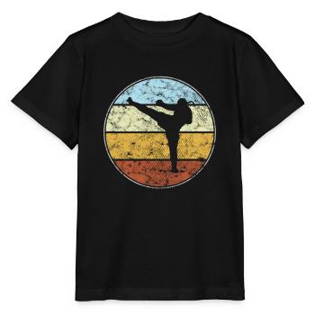 MMA Retro - Stanley/Stella Kinder T-Shirt MINI CREATOR  - Schwarz - Vorne - Mikhail (115cm)