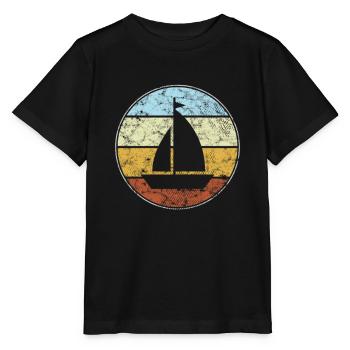 Rétro de la voile - T-shirt bio MINI CREATOR Stanley/Stella Enfant - noir - Devant - Mikhail (115cm)