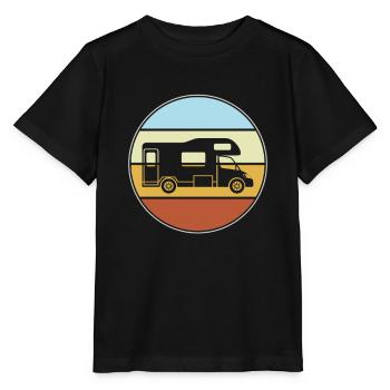 Motorhome Retro - Stanley/Stella MINI CREATOR Kids’ T-Shirt - black - Front - Mikhail (115cm)