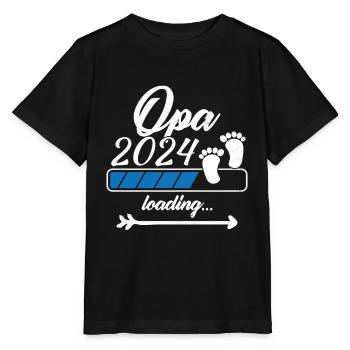 Opa in 2024 bitte warten - Stanley/Stella Kinder T-Shirt MINI CREATOR  - Schwarz - Vorne - Mikhail (115cm)