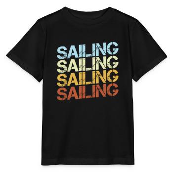 Rétro de la voile - T-shirt bio MINI CREATOR Stanley/Stella Enfant - noir - Devant - Mikhail (115cm)
