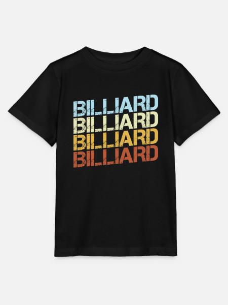Billiard Retro - Stanley/Stella Kinder T-Shirt MINI CREATOR  - Schwarz