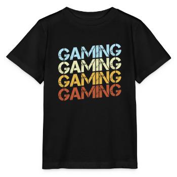 Gaming Retro - Stanley/Stella MINI CREATOR Kids’ T-Shirt - black - Front - Mikhail (115cm)