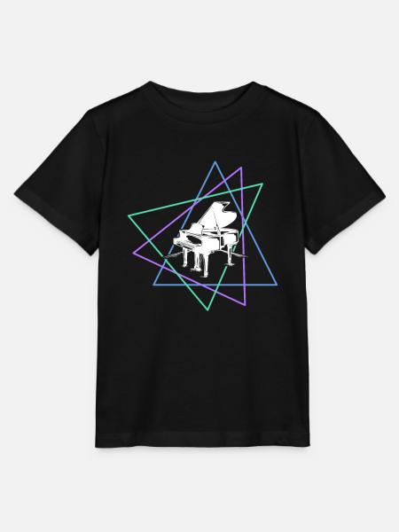 Klavier - Stanley/Stella Kinder T-Shirt MINI CREATOR  - Schwarz