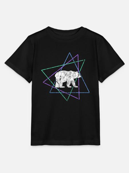 Bär - Stanley/Stella Kinder T-Shirt MINI CREATOR  - Schwarz