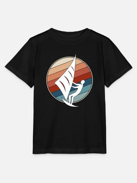 Kite Retro - Stanley/Stella Kinder T-Shirt MINI CREATOR  - Schwarz