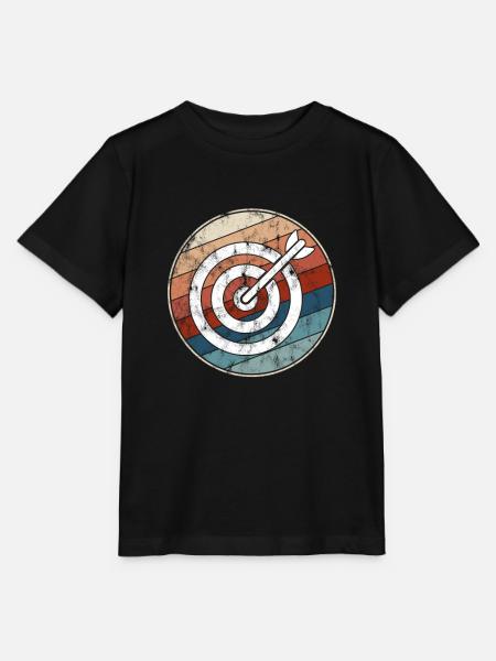 Darts Retro - Stanley/Stella Kinder T-Shirt MINI CREATOR - Schwarz