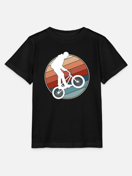 BMX retro - Stanley/Stella Kinder T-Shirt MINI CREATOR - Schwarz