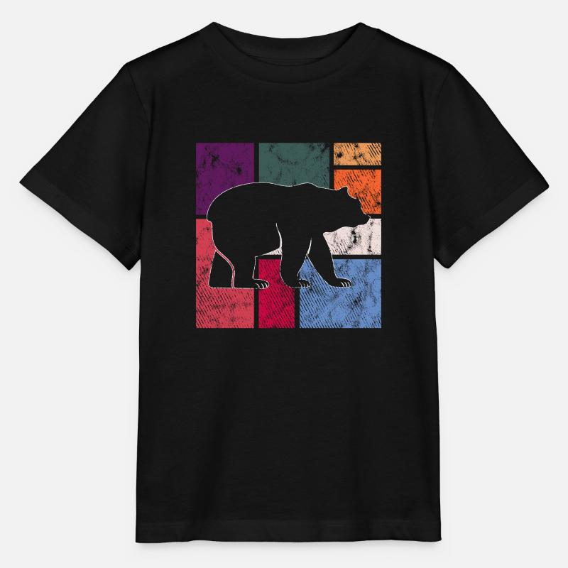 Bär - Stanley/Stella Kinder T-Shirt MINI CREATOR  - Schwarz