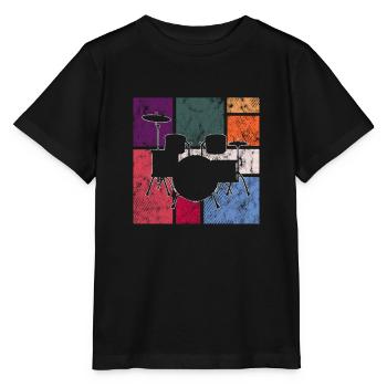 Percussion - Stanley/Stella MINI CREATOR Kids’ T-Shirt - black - Front - Mikhail (115cm)