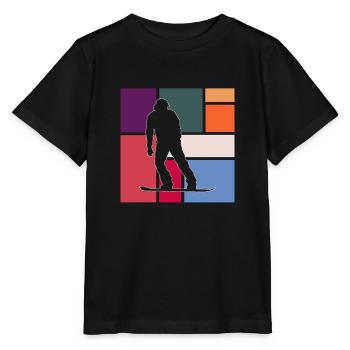 Planche à neige - T-shirt bio MINI CREATOR Stanley/Stella Enfant - noir - Devant - Mikhail (115cm)