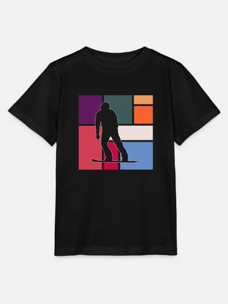 Snowboarding - Stanley/Stella Kinder T-Shirt MINI CREATOR  - Schwarz