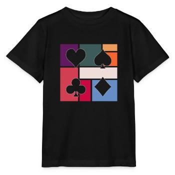 Poker - Stanley/Stella Kinder T-Shirt MINI CREATOR  - Schwarz - Vorne - Mikhail (115cm)