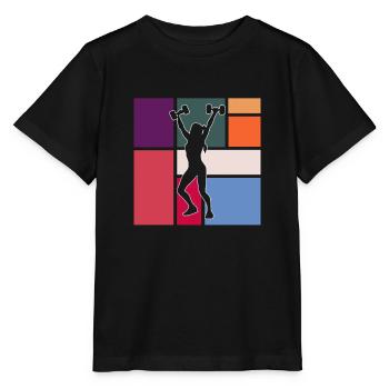 fitness - Stanley/Stella MINI CREATOR Kids’ T-Shirt - black - Front - Mikhail (115cm)