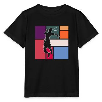 Federball - Stanley/Stella Kinder T-Shirt MINI CREATOR  - Schwarz - Vorne - Mikhail (115cm)