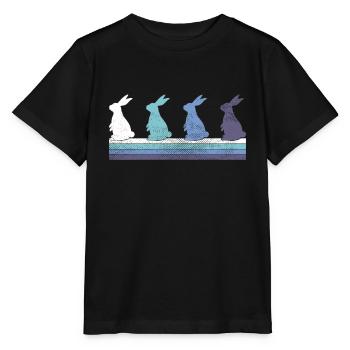 lièvre - T-shirt bio MINI CREATOR Stanley/Stella Enfant - noir - Devant - Mikhail (115cm)