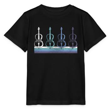 Geige - Stanley/Stella Kinder T-Shirt MINI CREATOR  - Schwarz - Vorne - Mikhail (115cm)