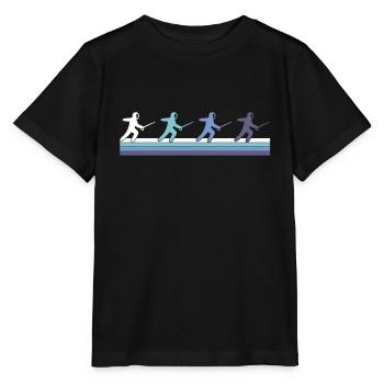 Fencing - Stanley/Stella MINI CREATOR Kids’ T-Shirt - black - Front - Mikhail (115cm)