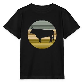 Stier - Stanley/Stella Kinder T-Shirt MINI CREATOR  - Schwarz - Vorne - Mikhail (115cm)