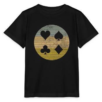 Poker - Stanley/Stella Kinder T-Shirt MINI CREATOR  - Schwarz - Vorne - Mikhail (115cm)