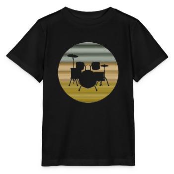 Percussion - T-shirt bio MINI CREATOR Stanley/Stella Enfant - noir - Devant - Mikhail (115cm)