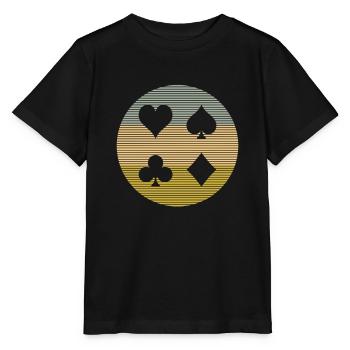 Poker - Stanley/Stella Kinder T-Shirt MINI CREATOR  - Schwarz - Vorne - Mikhail (115cm)