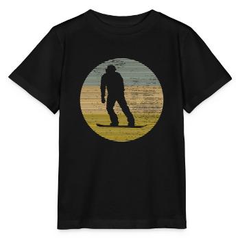 Snowboarding - Stanley/Stella Kinder T-Shirt MINI CREATOR  - Schwarz - Vorne - Mikhail (115cm)