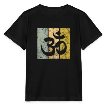 Méditation - T-shirt bio MINI CREATOR Stanley/Stella Enfant - noir - Devant - Mikhail (115cm)