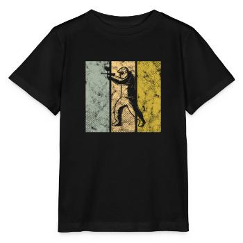 Paintball - Stanley/Stella Kinder T-Shirt MINI CREATOR  - Schwarz - Vorne - Mikhail (115cm)