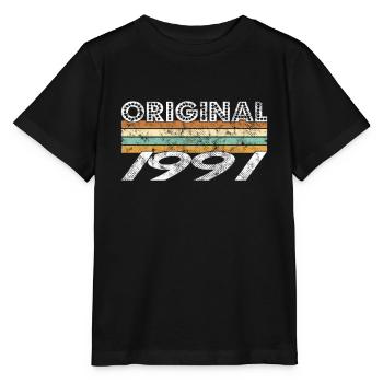 Original 1991 - T-shirt bio MINI CREATOR Stanley/Stella Enfant - noir - Devant - Mikhail (115cm)