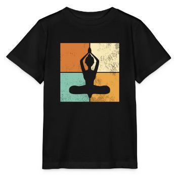 Meditation - Stanley/Stella Kinder T-Shirt MINI CREATOR  - Schwarz - Vorne - Mikhail (115cm)