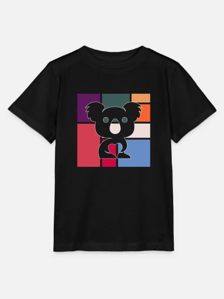 Koala - Stanley/Stella Kinder T-Shirt MINI CREATOR  - Schwarz