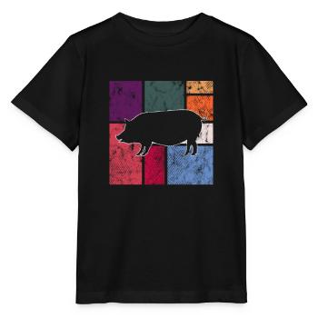 Cochon - T-shirt bio MINI CREATOR Stanley/Stella Enfant - noir - Devant - Mikhail (115cm)