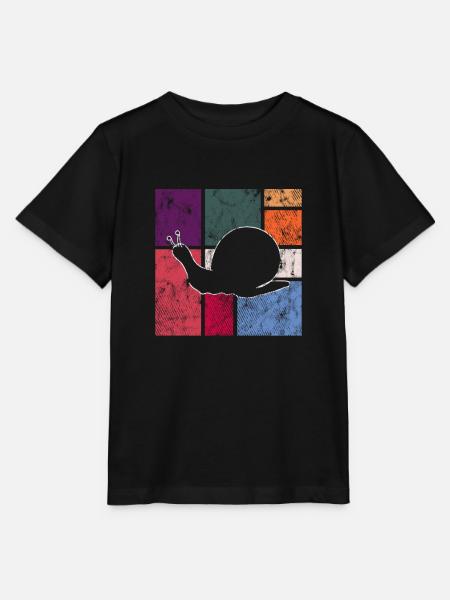 Schnecke - Stanley/Stella Kinder T-Shirt MINI CREATOR - Schwarz