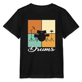 Percussion - Stanley/Stella MINI CREATOR Kids’ T-Shirt - black - Front - Mikhail (115cm)