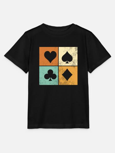 Poker - Stanley/Stella Kinder T-Shirt MINI CREATOR  - Schwarz