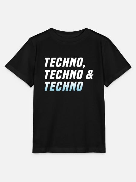 Techno Techno Techno - Stanley/Stella Kinder T-Shirt MINI CREATOR  - Schwarz