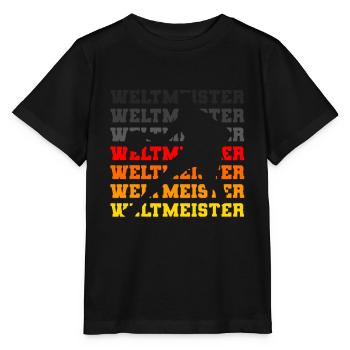 Deutschland Basketball Weltmeister 2023 Fan Shirt - Stanley/Stella Kinder T-Shirt MINI CREATOR  - Schwarz - Vorne - Mikhail (115cm)