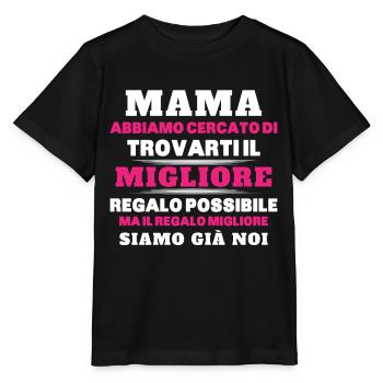 Donna Mamma Migliore Del Mondo Figlio Figlia Festa - Stanley/Stella Kinder T-Shirt MINI CREATOR  - Schwarz - Vorne - Mikhail (115cm)