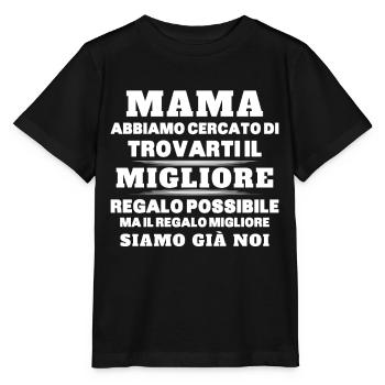 Donna Mamma Migliore Del Mondo Figlio Figlia Festa - Stanley/Stella Kinder T-Shirt MINI CREATOR  - Schwarz - Vorne - Mikhail (115cm)