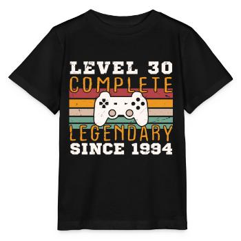 Stufe 30 Schließe 1994 Geburtstagsgeschenk ab - Stanley/Stella Kinder T-Shirt MINI CREATOR  - Schwarz - Vorne - Mikhail (115cm)