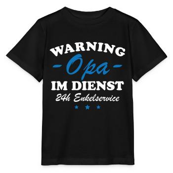 Opa im Dienst Geschenkidee - Stanley/Stella Kinder T-Shirt MINI CREATOR  - Schwarz - Vorne - Mikhail (115cm)