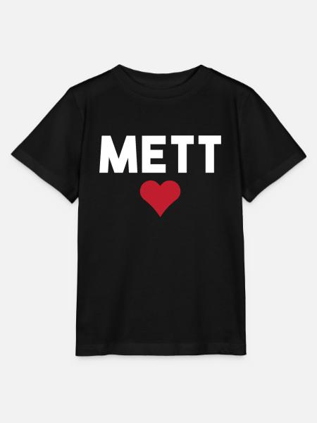 Mett Fleischher Liebhaber von Mettigel und Fleisch - Stanley/Stella Kinder T-Shirt MINI CREATOR - Schwarz