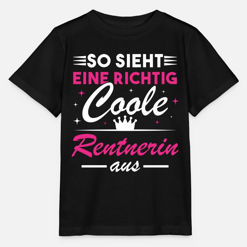 So sieht eine richtig coole Rentnerin aus - Stanley/Stella Kinder T-Shirt MINI CREATOR  - Schwarz