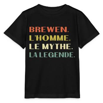 Brewen Der Mann Der Mythos Legende Geschenk Humor - Stanley/Stella Kinder T-Shirt MINI CREATOR  - Schwarz - Vorne - Mikhail (115cm)